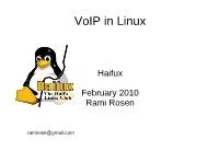 Voip in Linux