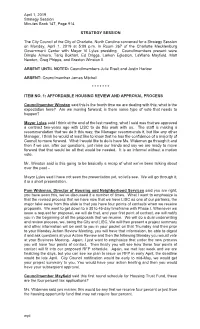 April 1, 2019 Strategy Session Minutes Book 147, Page 914