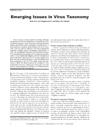 Emerging Issues in Virus Taxonomy Marc H.V