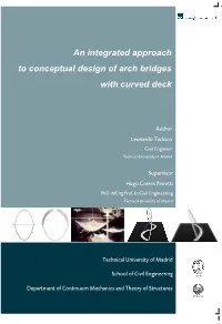 An Integrated Approach to Conceptual Design of Arch Bridges with Curved Deck