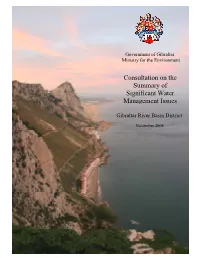 Consultation on the Summary of Significant Water Management Issues
