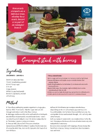 Crumpet Stack with Berries