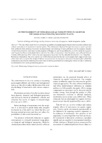 On the Possibility of Using Biological Toxicity Tests to Monitor the Work of Wastewater Treatment Plants