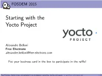 Starting with the Yocto Project