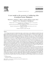 A New Insight on the Geometry of Subducting Slabs in Northern Luzon, Philippines