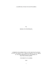 A Sampling of Molecular Dynamics