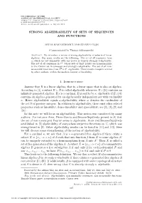 Strong Algebrability of Sets of Sequences and Functions