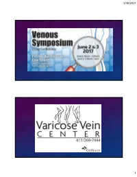Venous Symposium: Overview