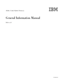Airline Control System Version 2: General Information Manual Figures
