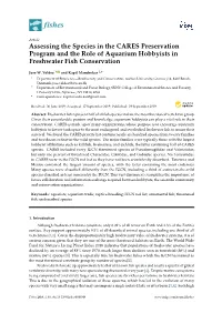 Assessing the Species in the CARES Preservation Program and the Role of Aquarium Hobbyists in Freshwater Fish Conservation