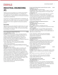 Industrial Engineering (IE) 1