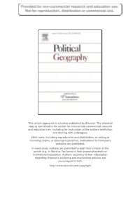This Article Appeared in a Journal Published by Elsevier. the Attached