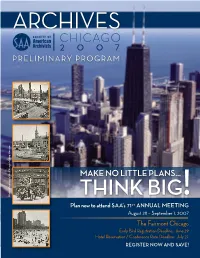 Chicago 2 0 0 7 Preliminary Program