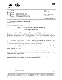 Distr. GENERAL UNEP/CBD/COP/9/9 2 May