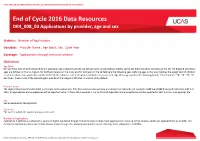 End of Cycle 2016 Data Resources DR4 008 03 Applications by Provider, Age and Sex