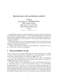 Introduction to the Probabilistic Method