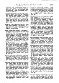 No. of Matter—4 of 1984. Trustee's Name, Address And