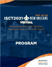 Isct2021 Program