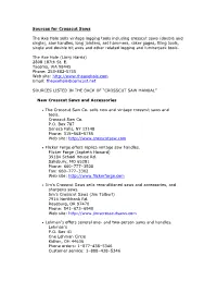 Sources for Crosscut Saws