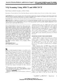 V/Q Scanning Using SPECT and SPECT/CT