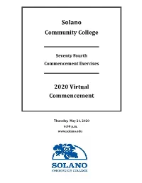 2020 Graduation Program
