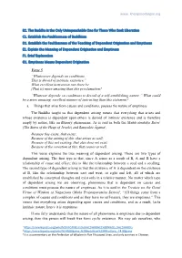 Chapter 2-Establish the Faultlessness of Buddhism