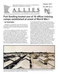 Fort Snelling Hosted One of 16 Officer Training Camps Established at Onset