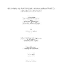 Functionalization of Heterocycles: a Metal Catalyzed Approach Via