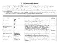 ICCA RECOMMENDED LICHESS PREFERENCES the Following