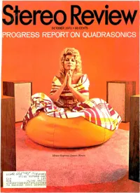 Progress Report on Quadrasonics