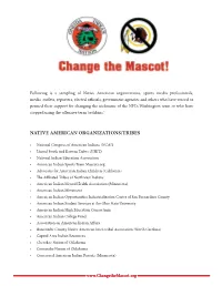 Supporters List.Indd