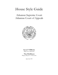 House Style Guide