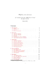 Latex2ε Font Selection