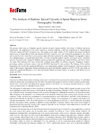 The Analysis of Students‟ Special Curiosity in Sports Based on Some Demographic Variables