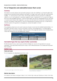 F3.1E Temperate and Submediterranean Thorn Scrub