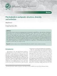 Floral Glands in Asclepiads: Structure, Diversity and Evolution