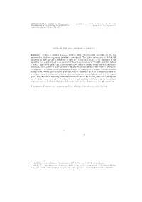NEUTRALLY STABLE FIXED POINTS of the QR ALGORITHM 1. Background QR Iteration Is the Standard Method for Computing the Eigenvalue