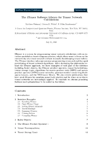 The Itensor Software Library for Tensor Network Calculations