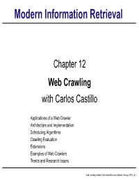 Web Crawling with Carlos Castillo