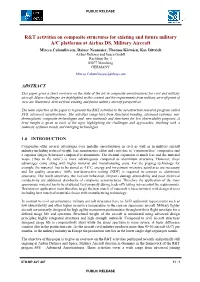 R&T Activities on Composite Structures
