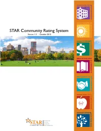STAR Community Rating System Version 1.0 • October 2012