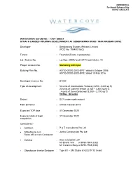 Fact Sheet Strata Landed Housing Development at Sembawang Road / Wak Hassan Drive