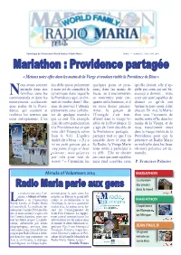 Mariathon : Providence Partagée