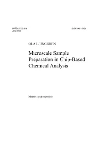 Microscale Sample Preparation in Chip-Based Chemical Analysis