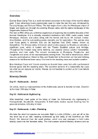 Overview Itinerary Details