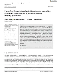 Phase‐Field Formulation of a Fictitious Domain Method for Particulate Flows