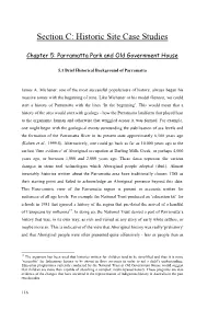 Section C: Historic Site Case Studies