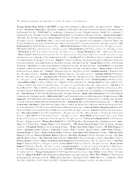 The Following Trademarks and Copyrights Are Used in the Context of This Document