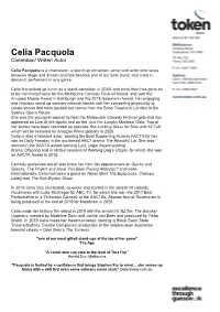 Celia Pacquola Comedian/ Writer/ Actor