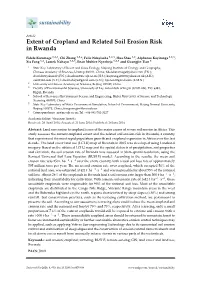 Extent of Cropland and Related Soil Erosion Risk in Rwanda